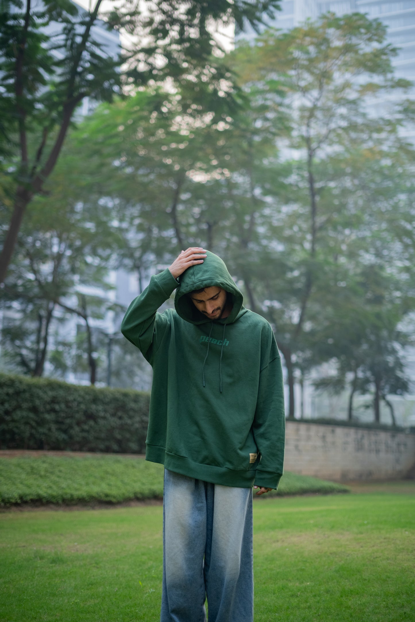 Abundant Green Oversized Hoodie