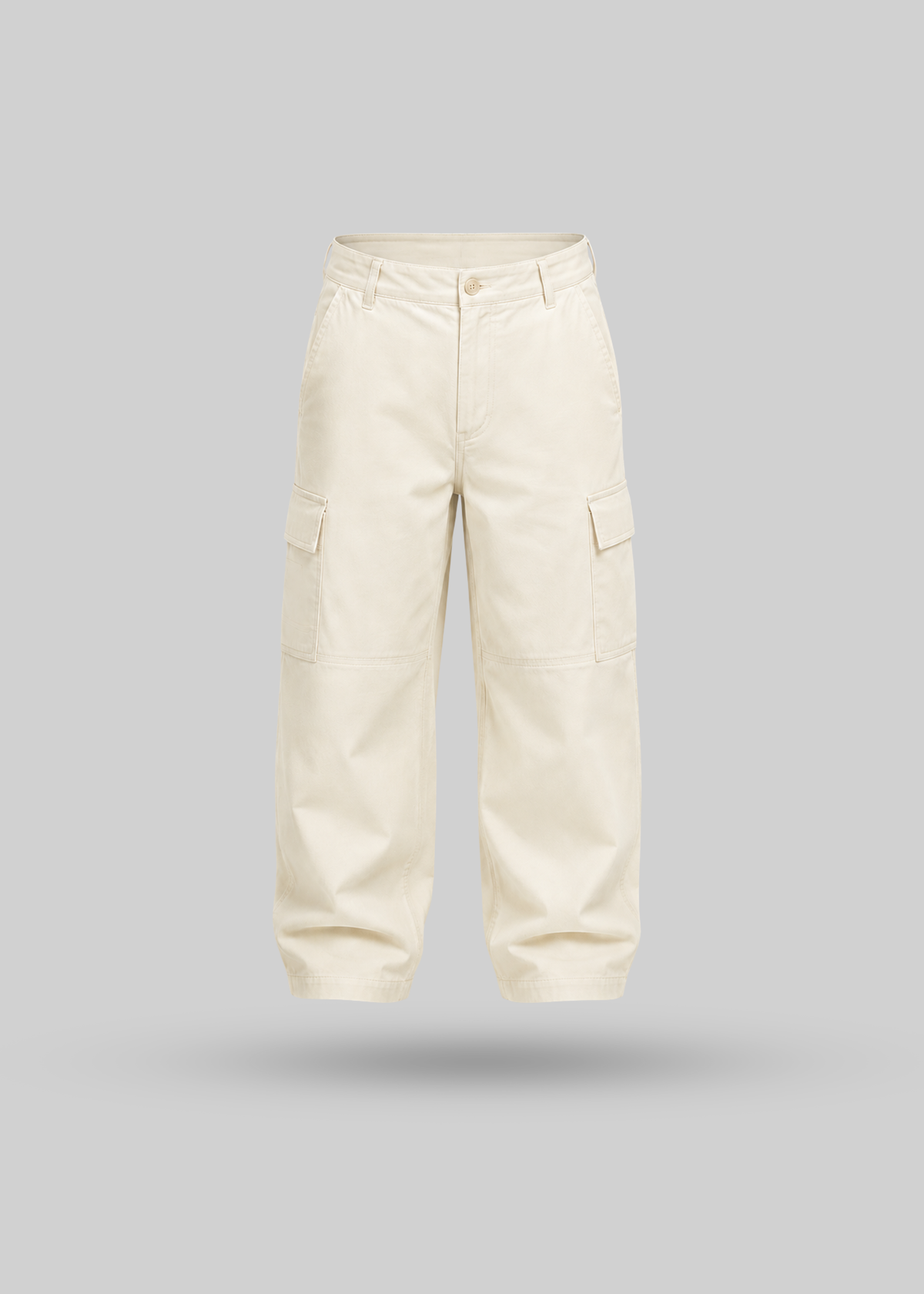 Ivory Beige Cargo Pants