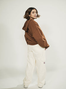 Russet Brown Oversized Hoodie